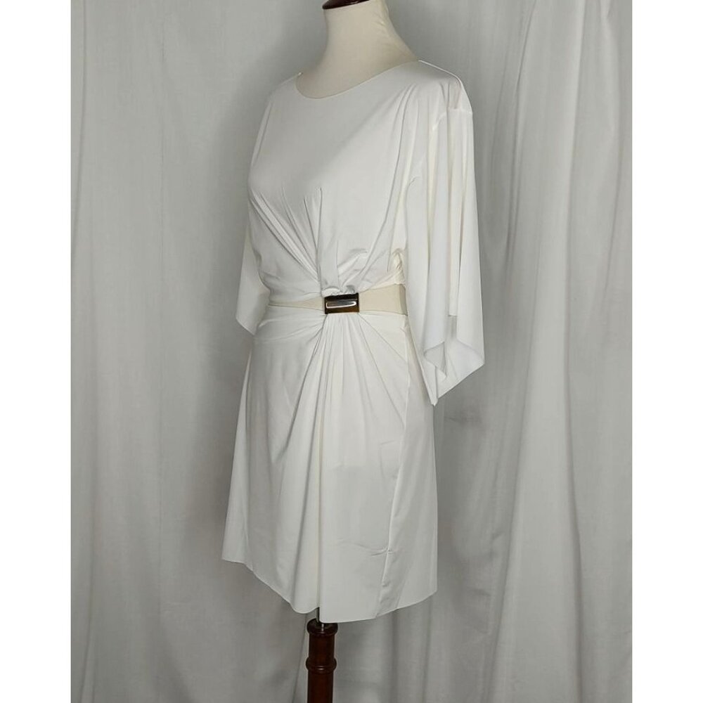VIX Cover Up M white Solid Zaila Short Cover-up Cut Out Resortwear - Picture 8 of 13